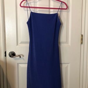 Jodi Kristopher Blue Sparkle Vintage Dress